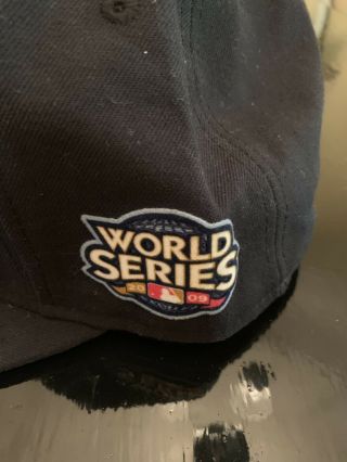 2009 World Series Yankees Mariano Rivera Autographed Hat PSA 8 4