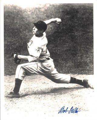Bob Feller Cleveland Indians Signed Autographed 8x10 Photo W/coa