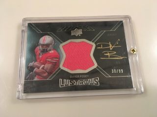 2012 Upper Deck Black Devier Posey Autograph Jersey Ohio State Auto /99 Gold Ink