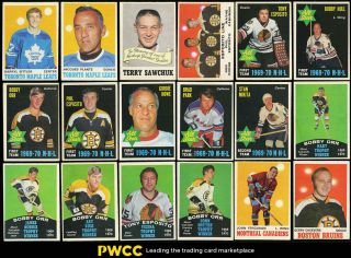1970 O - Pee - Chee Hockey Mid - Hi Grade Nr Complete Set Orr Perreault Rc (pwcc)