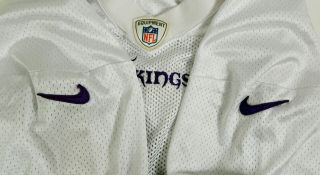 2013 Minnesota Vikings A.  J.  Jefferson 24 Game Issued White Practice Jersey 3