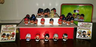Teenymates Mlb Series 2 And Nfl Series 4 Figures And Tin Total Of 30