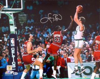 Larry Bird Autographed Signed 16x20 Photo Boston Celtics Beckett Bas 145802