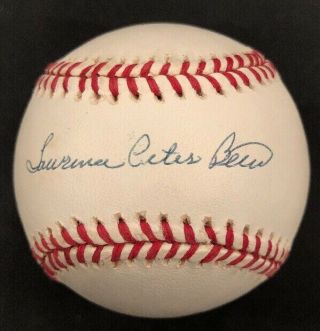 Yogi Berra Signed Ball.  Signed Full Name Lawrence Peter Berra.  Jsa