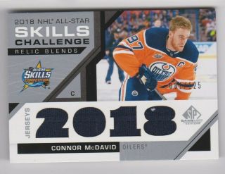 18 - 19 Ud Sp Game All - Star Skills Relc Blends Jersey /125 Connor Mcdavid