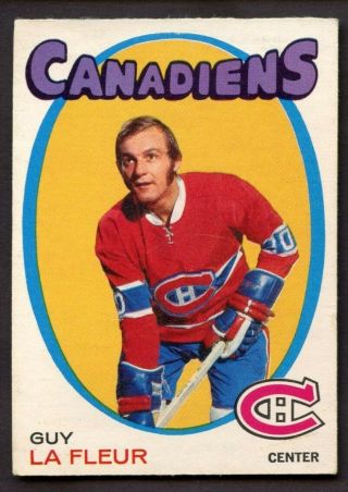 1971 - 72 Opc O Pee Chee 148 Guy Lafleur Rc Rookie Montreal Canadiens