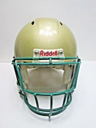 Riddell Notre Dame Fighting Irish Football Helmet Full Size Size LARGE Gold ND 2