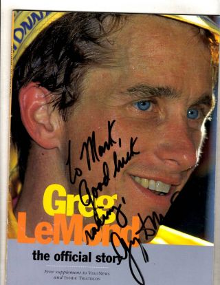 2 Greg Lemond Magazines Official Story Signed,  Sports Illustrated 1989 Fm10