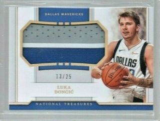 2018 - 19 Panini National Treasures Luka Doncic Rookie 3 Color Patch 13/25 Roy?