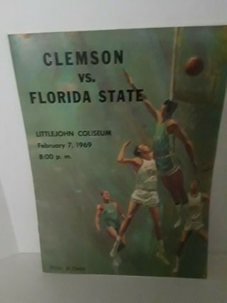 Clemson Vs.  Florida State Basketball Program - February 7,  1969
