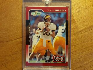 Tom Brady 2000 Score Rookie Rc In Mag Case 316 Superbowl Patriots Michigan ;]