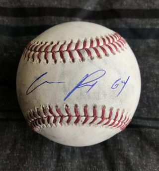 Gerardo Reyes Signed Game Baseball Autographed Auto San Diego Padres