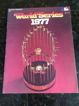 1977 World Series Program Ny Yankees Vs.  La Dodgers