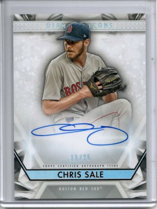 Chris Auto /25 2019 Topps Diamond Icons On Card Autograph Sp Red Sox 