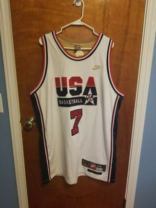 Vtg Usa Basketball Jersey Larry Bird 7 Nike Men’ Dream Team 1992 2xl