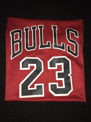 Vintage Champion Jersey Michael Jordan Chicago Bulls 23 Red NBA Size Men ' s 40 7