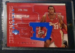 2003 - 04 Ud Triple Dimensions Lebron James 3 - D Rc Jersey /999 Packpulled Likenew