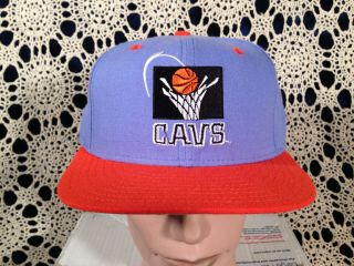 Nba Vintage Retro Cleveland Cavaliers Fitted 7 5/8 Hat Cap