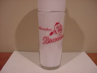 Very Rare Milwaukee Braves Los Angeles Dodgers Glass Tumbler,