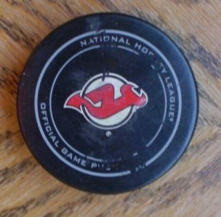 Official Nhl Hockey Puck Of Jersey Devils
