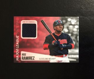 2019 Topps Series 2 Major League Material Jose Ramirez Mlm - Jr Cleveland Indians