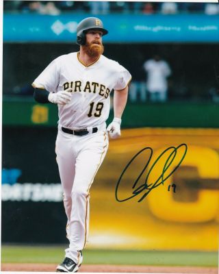 Colin Moran Pittsburgh Pirates Action Signed 8x10