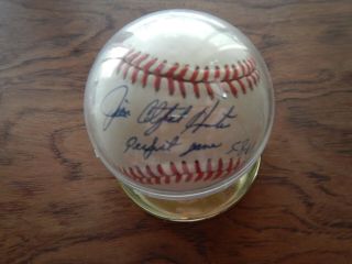 Jim " Catfish " Hunter Perfect Game 5 - 8 - 68 Signed Baseball