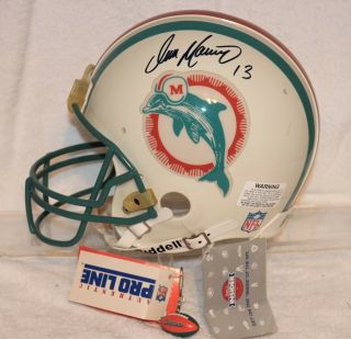 Dan Marino Signed Authentic Proline Helmet,  Miami Dolphins No W/ Key Chain