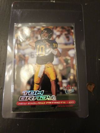 Tom Brady 2000 Fleer Ultra Rookie Card Rc England Patriots G.  O.  A.  T 