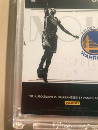 Stephen Curry 2016 - 17 Panini Noir Spotlight Signatures Auto Autograph 105/125 7