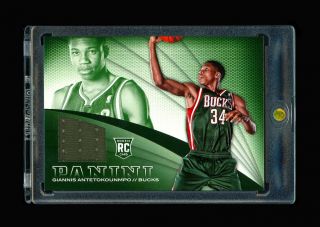 Giannis Antetokounmpo 2013 - 14 Panini Rookie Rc Jersey Patch Never Seen Sp