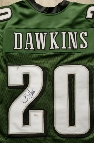 Brian Dawkins autographed signed jersey NFL Philadelphia Eagles JSA Pro Bowl 2