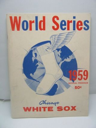 1959 World Series Program Los Angeles Dodgers & Chicago White Sox