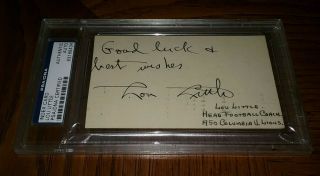Lou Little Signed 1950 Gpc Psa/dna Certified