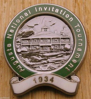 1934 Enamel Golf Pin Badge Commemorating The Inaugural (first Ever) Masters