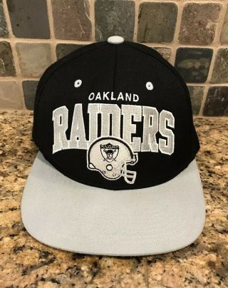 Oakland Raiders Mitchell & Ness Nfl Snap Back Hat Cap