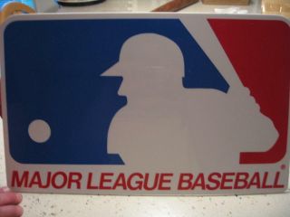 Major League Baseball 11 1/2 X 19 Sign.