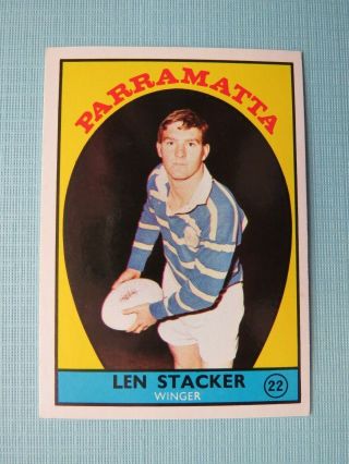 1968 - Scanlens - Series A - Parramatta - 22 - Len Stacker (near)
