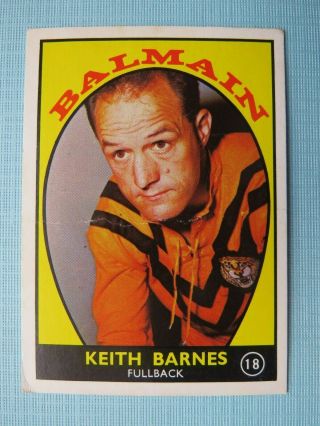 1968 - Scanlens - Series A - Balmain - 18 - Keith Barnes