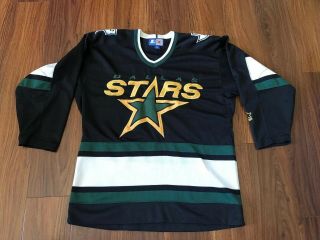 Dallas Stars Nhl Vintage Starter Hockey Jersey Adult Size Medium Vtg