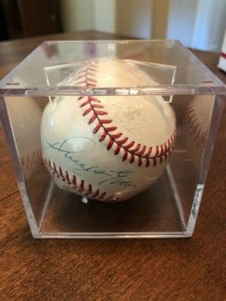 Dwight Evans Autographed Baseball | Boston Red Sox | Protective Case | Hz13209