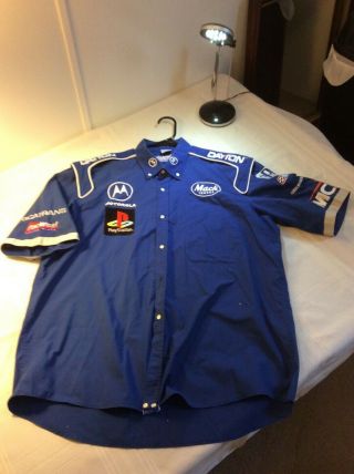 Indy Car Shirt - Pac West Racing / Mack Trucks / Mci / Motorola (xl)