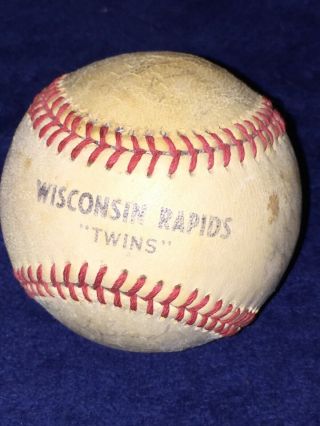 1972? Wisconsin Rapids Twins Minor League Team Baseball Autographed Signed