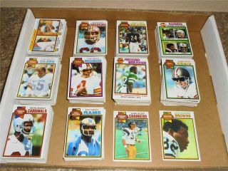 1979 Topps Football Cards Partial Set 475 Of 528 Bauer Newsome Rc 