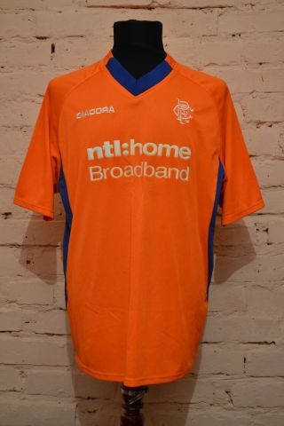 Vintage Rangers Glasgow Away Football Shirt 2002/2003 Soccer Jersey Trikot