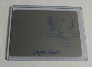 R11,  621 - Mario Lemieux - 2017/18 In The Game - Printing Plate - 1/1 -
