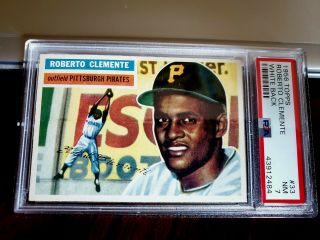 1956 Topps Roberto Clemente Pittsburgh Pirates 33 Graded Psa 7 Centered Nr