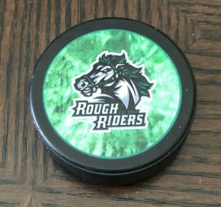 Cedar Rapids Roughriders - Official Lindsay Hockey Puck -