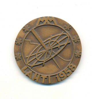 Fis 1958 Skiing World Championships Participant Medal