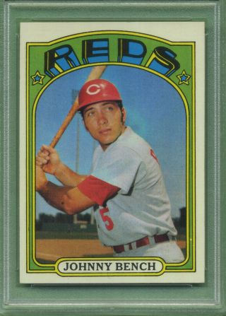 1972 Topps 433 Johnny Bench Cincinnati Reds Hall Of Fame Near Psa 7